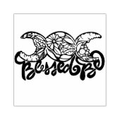 Tampons Encreurs "Béni Soit" Triple Lune Fleur (Impression)