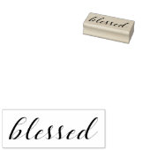 Tampons Encreurs Béni - Typographie Script Foi Grateful Citation (Tamponné)