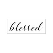 Tampons Encreurs Béni - Typographie Script Foi Grateful Citation (Impression)