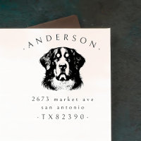 Bernese Mountain Dog Nom de famille et adresse de 