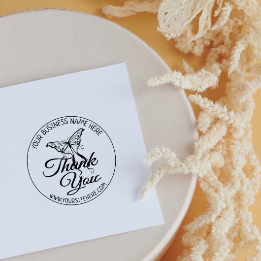 Tampons Encreurs Beurre mignon Merci artisanal pour petites entrepr