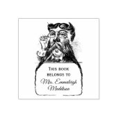 Tampons Encreurs Bibliothécaire Gand Classique Vintage Mustache Hom (Impression)