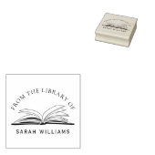 Tampons Encreurs Bibliothèque classique élégant Livres Nom personna (Tamponné)
