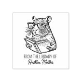 Tampons Encreurs Bibliothèque de capybara personnalisée (Impression)