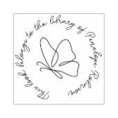 Tampons Encreurs Bibliothèque de papillons à main moderne livre per (Impression)