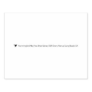 Tampons Encreurs Bibliothèque Hummingbird Alley Free Street