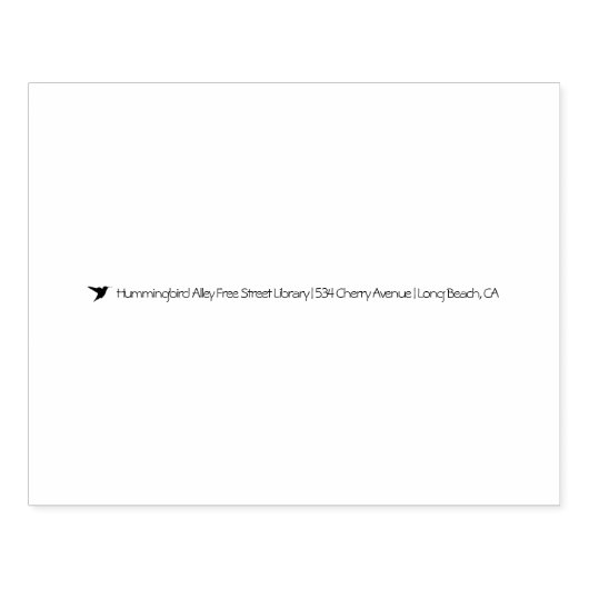 Tampons Encreurs Bibliothèque Hummingbird Alley Free Street (Impression)