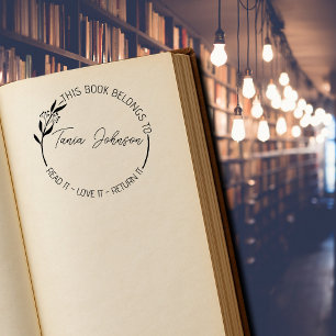 Tampons Encreurs Bibliothèque livre bibliothèque bibliothèque plaqu