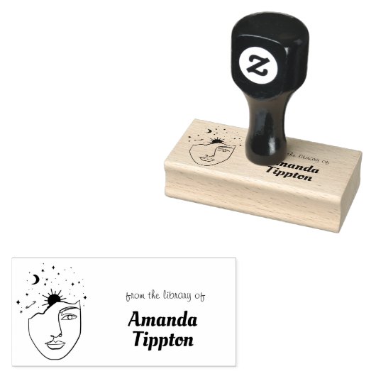 Tampons Encreurs Bibliothèque personnalisée en ligne de femme céles (Tamponné)