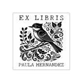 Tampons Encreurs Bibliothèque vintage Ex Libris Bird (Impression)