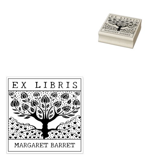 Tampons Encreurs Bibliothèques Ex Personnalisées, Arborescence (Tamponné)