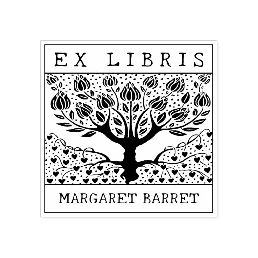 Tampons Encreurs Bibliothèques Ex Personnalisées, Arborescence (Impression)