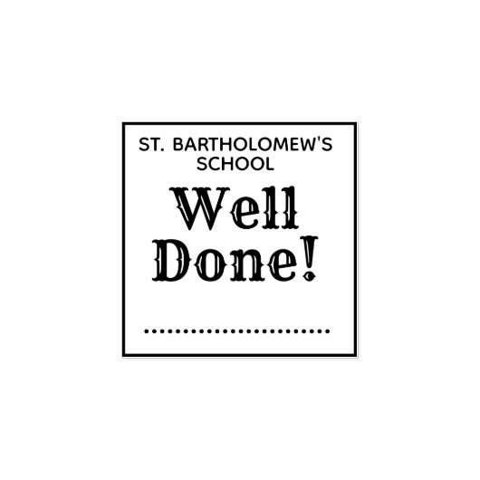 Tampons Encreurs Bien Fait Professeur Marquer Les Ménages (Impression)