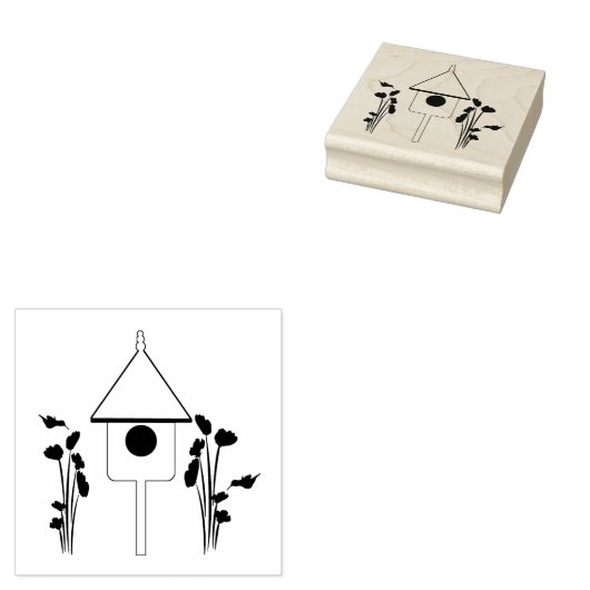 Tampons Encreurs Birthhouse avec colibris Bois Art Timbre (Tamponné)