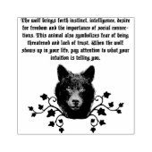 Tampons Encreurs Black Wolf Spirit Animal lecture Citations (Impression)