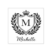 Tampons Encreurs Blason personnalisé minimal de monogramme royal (Impression)