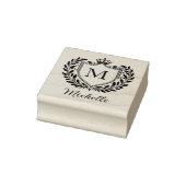 Tampons Encreurs Blason personnalisé minimal de monogramme royal (Tampon)