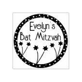 Tampons Encreurs BM Bar ou Bat mitzvah Flower Star (Impression)