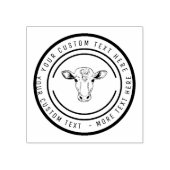 Tampons Encreurs boeuf de vache éleveur de bovins (Impression)