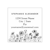 Tampons Encreurs Boho floral dessiné à la main personnalisée (Impression)