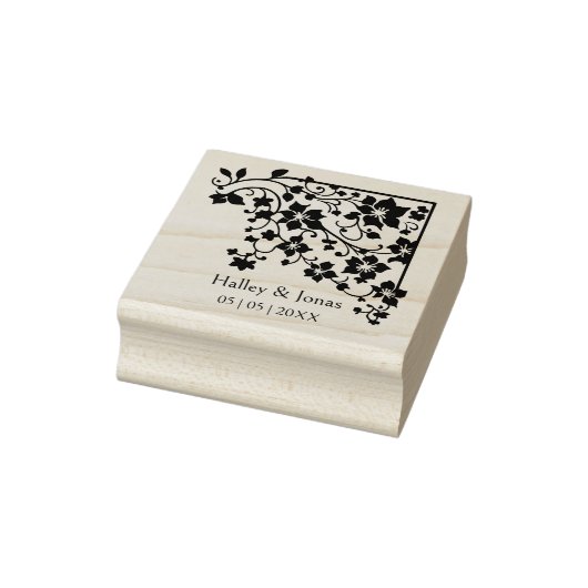 Tampons Encreurs Boho romantique Rustique Fleur sauvage Corner Mari (Tampon)