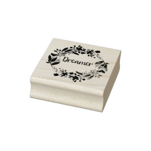 Tampons Encreurs Boho Rubber Stamp Scrapbooking Gift Dream Floral