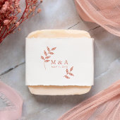 Tampons Encreurs Boho Rustic Branches Mariage Initiales Monogramme