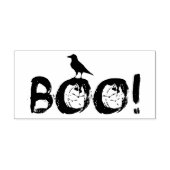 Tampons Encreurs Bois Texte Grungy Avec Corbeau Noir (Impression)