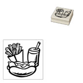 Tampons Encreurs Boisson gazeuse de restauration rapide Frites Hot (Tamponné)