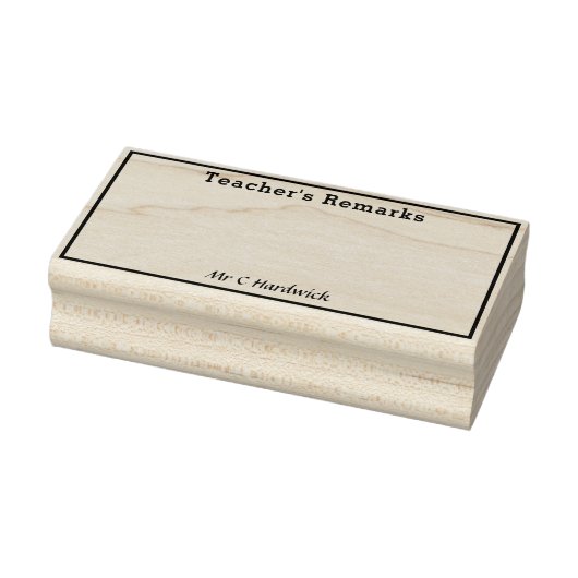 Tampons Encreurs Boîte de notes de l'enseignant avec nom (Tampon)