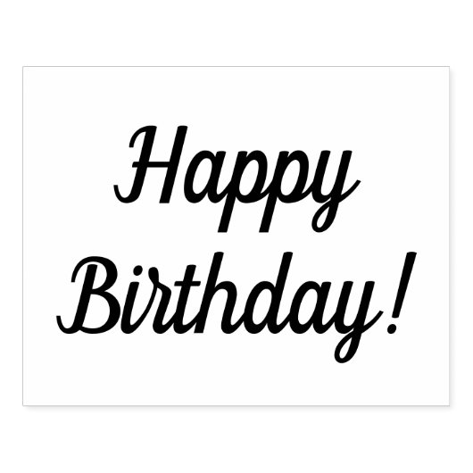 Tampons Encreurs Bon Anniversaire Bois Monté Timbre En Caoutchouc (Impression)