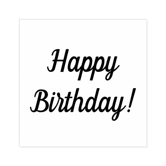 Tampons Encreurs Bon Anniversaire Bois Monté Timbre En Caoutchouc (Impression)