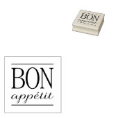 Tampons Encreurs BON APPÉTIT Typographie Citation alimentaire (Tamponné)