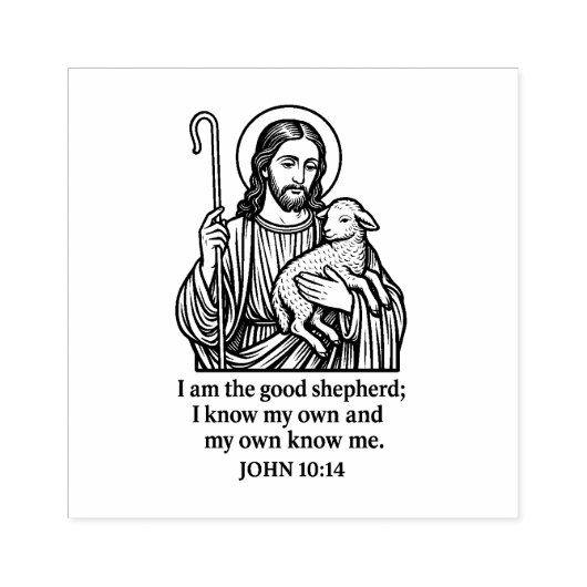 Tampons Encreurs Bon Pasteur Catholique Timbre En Caoutchouc - Jean (Impression)