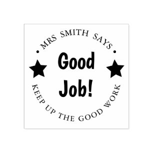 Tampons Encreurs Bon travail professeur timbre à la maison bien fai