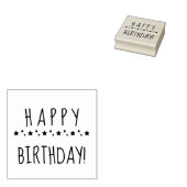 TAMPONS ENCREURS BONJOUR D'ANNIVERSAIRE DE CAOUTCHOUC (Tamponné)