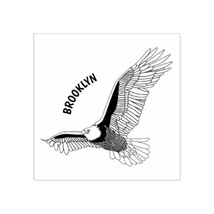 Tampons Encreurs Bonne illustration de dessin d'aigle à chauve-sour