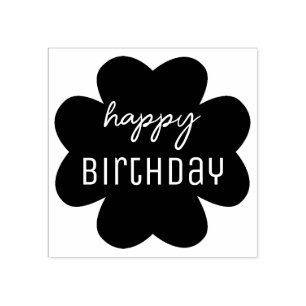 Tampons Encreurs Bonne Silhouette Fleur Anniversaire