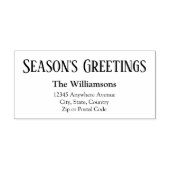 Tampons Encreurs Bonnes Fêtes Adresse de retour #1 (Impression)