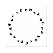 Tampons Encreurs Bordure empreinte de patte ronde, circulaire (Impression)