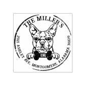 Tampons Encreurs Boston Terrier Custom Family Return Adresse (Impression)