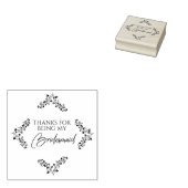 Tampons Encreurs Botanical Diamond with Branches in Black (Tamponné)