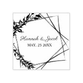 Tampons Encreurs Botanical Geometric with Leaves Wedding Design (Impression)