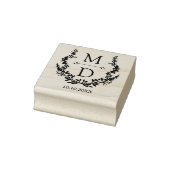 Tampons Encreurs botanical modern initials monogram wedding (Tampon)