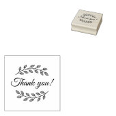 Tampons Encreurs Botanical Wreath Top Bottom Thank You (Tamponné)