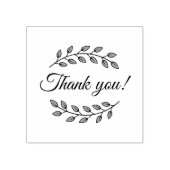 Tampons Encreurs Botanical Wreath Top Bottom Thank You (Impression)