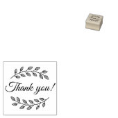 Tampons Encreurs Botanical Wreath Top Bottom Thank You 1x1 (Tamponné)