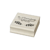 Tampons Encreurs Botanique Twigs Script Nom de famille Adresse (Tampon)
