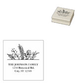 Tampons Encreurs Botanique Vacances Adresse Timbre en caoutchouc (Tamponné)