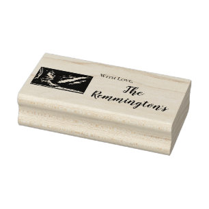 Tampons Encreurs Bottes Cowboy Timbre Personnalisées Grotte Bois Ru